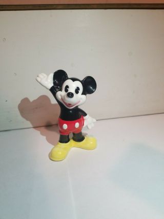 Vintage Walt Disney Mickey Mouse Ceramic Figure Made in Japan 3