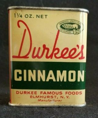 Vintage Spice Tin Durkee 