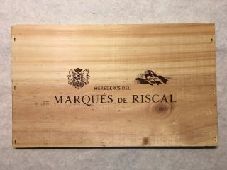 1 Rare Wine Wood Panel Marqués De Riscal Vintage Crate Box Side 2/19 345a
