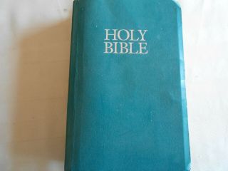 Holy Bible Vintage Zondervan 1984 Niv,  With Helps,  Words Of Chirst In Red,  Aqua
