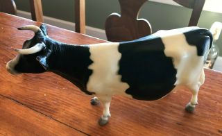 Breyer Black & White Holstein Dairy Cow Calf Vintage Plastic