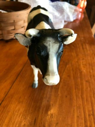 Breyer Black & White Holstein Dairy Cow Calf Vintage Plastic 3