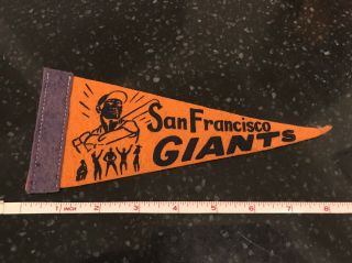 Vintage Late 50s/early 60s San Francisco Giants Mini Felt Pennant