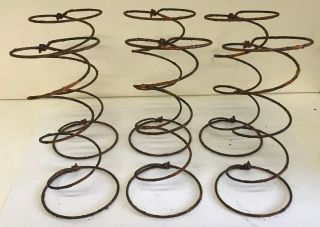 6 Rusty Vintage Hourglass Shaped Bed Springs Arts & Crafts (5” X 2.  5”)