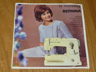 Vintage Bernina Record 730 Booklet - Flyers (french)
