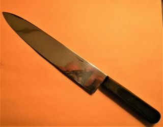 Vtg Cattaraugus Usa 12 " Antique Cooks French Chef Butcher Kitchen Carving Knife