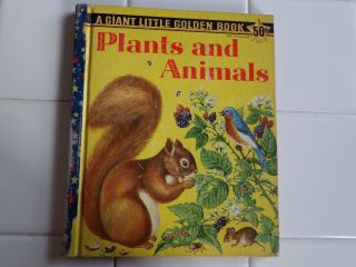 Plants And Animals,  A Little Golden Book,  1958 (a Ed;vintage Children 