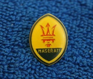 Vintage Maserati Hat Lapel In Accessory Badge Accessory Italian