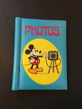 Vintage Walt Disney Productions Photo Album Mickey Minnie Mouse Japan