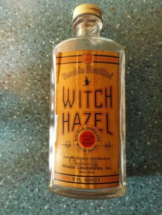 Vintage Dickinson Double Distilled Witch Hazel Bottle Whelan Lab York