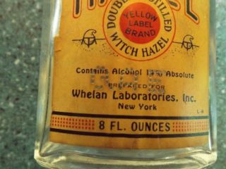 Vintage Dickinson Double Distilled Witch Hazel Bottle Whelan Lab York 5