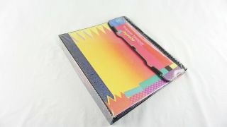 Trapper Keeper Designer Series Geometric 90s Vintage.  Saved By The Bell Colors