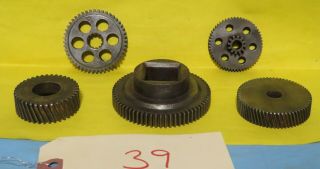 5 Small Vintage Industrial Machine Age Steel Gears Steampunk Art Lamp Part