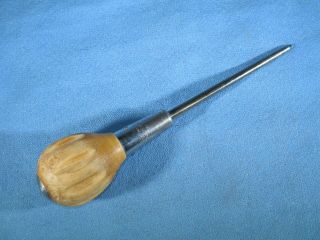 Vintage Millers Falls No.  365 Wood Handle Full Tang Awl Made In Usa