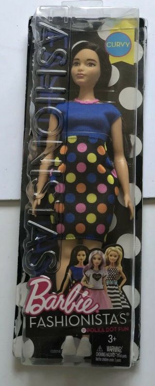 Barbie Fashionistas 51 Polka Dot Fun Doll Curvy