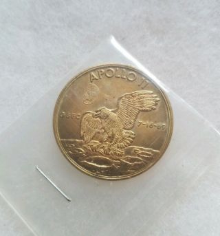 Vintage Apollo 11 Medallion Coin Moon Landing Gsfc 7 - 16 - 69