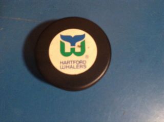1987 - 92 Hartford Whalers Nhl Vintage General Tire Ziegler Trench Game Puck
