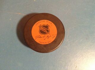 1987 - 92 HARTFORD WHALERS NHL VINTAGE GENERAL TIRE ZIEGLER TRENCH GAME PUCK 2