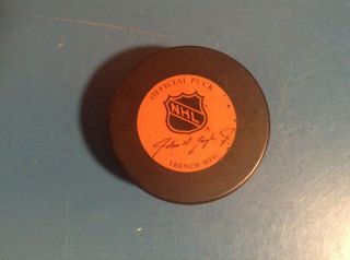 1987 - 92 WASHINGTON CAPITALS NHL VINTAGE GENERAL TIRE ZIEGLER TRENCH GAME PUCK 2