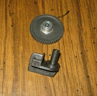 2 Pc Cox 1 Slot Car Spur Gear 48 Tooth & I Guide Flag For 1/24 Slot Car Vintage