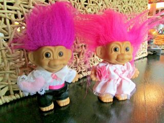 3 Inch Troll Dolls In Formal Wear 2 Total By Russ