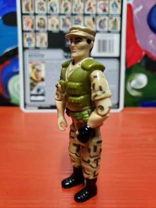 Vintage GI JOE Repeater 1988 File Card Figure Toy Hasbro Machine Gunner 5