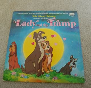 Vintage Disney Vinyl Records Lady And The Tramp