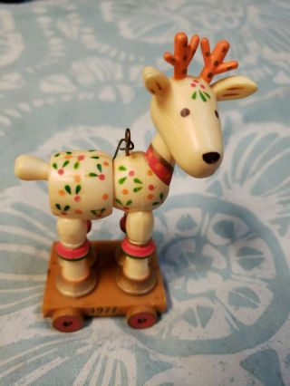 Vintage Hallmark Ornament 1977 Yesteryears Deer Reindeer