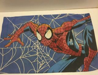 Vintage Marvel Spider - Man Spiderman Pillow Case Pillowcase