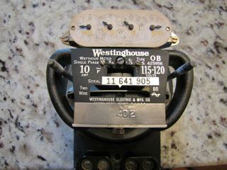 Vintage Westinghouse Watthour Meter Type OB Single Phase from 1930 4
