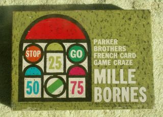 Vintage Mille Bornes Game By Parker Bros.  L@@k Real