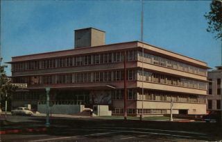 Fresno County Schools Administration Building California Chrome Postcard Vintage
