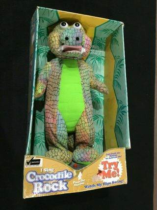 1998 Vintage I Sing Crocodile Rock With Moving Hips Animated Dancing Toy Nib