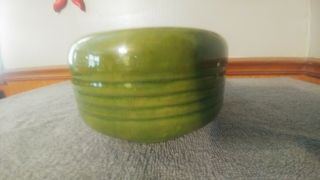 Haeger Vintage Mossy Green Pottery Ceramic Bowl Planter