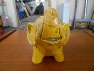 Vintage Piggy Bank Made in Japan Elephant Figurine,  Yellow (5 1/2 Inch Tall) 4