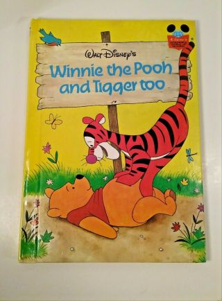 Winnie The Pooh And Tigger Too Walt Disney 1975 Vintage Hardcover Classic Book