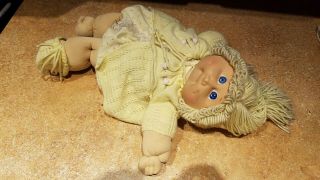 vintage Cabbage Patch doll 1978,  1982 blonde hair blue eyes Pigtails 3