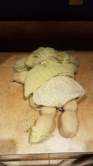 vintage Cabbage Patch doll 1978,  1982 blonde hair blue eyes Pigtails 5