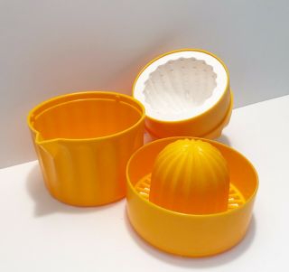 Vintage Juicer Per Alimenti Made In Italy Yellow Citrus Orange Lemon Press Juice