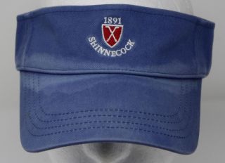 Vintage Shinnecock Hills Golf Club 1891 Pga Visor Hat Imperial Headwear Blue Cap