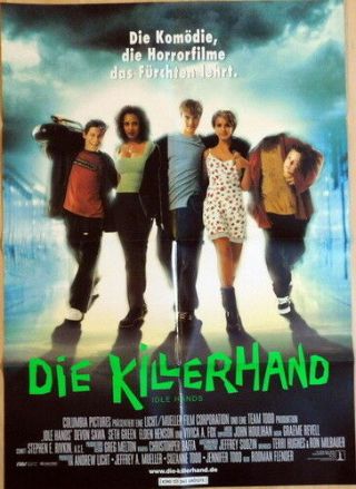 Idle Hands Vintage German 1 Sheet Movie Poster 1998
