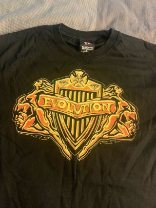 Evolution 2000s Vintage T - Shirt Large Wwe Tna Wrestling Nxt Wwf Aew