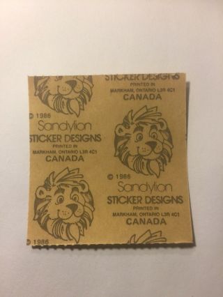 Vintage Sandylion Fuzzy Brown Back Sticker Mod Bumblebees 2