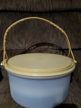 Vintage Tupperware Cake And Pie Carrier With Cover,  Cupcake Stand And Handle