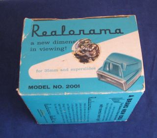 Vintage Realorama 35mm & Superslides Viewer By Realist L1