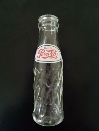 Vintage Miniature Glass Pepsi Cola Advertising Bottle 4.  5 Inches Taiwan