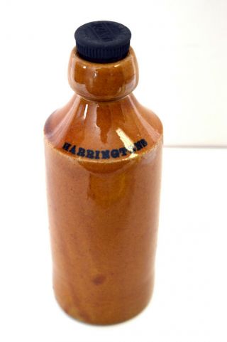 Vintage Harrington Southend - On - Sea Ginger Beer Bottle Stoneware Pottery