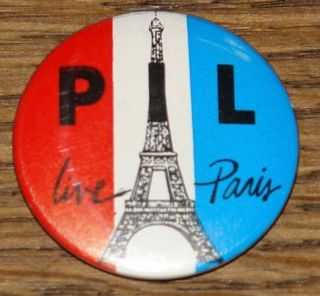Public Image Ltd Pil Authentic Vintage Punk Wave Pin Button Badge 3