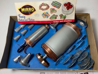 Vtg Mirro Cooky - Pastry Press And Decorator Set,  350 - M,  Cookie Press,  All There