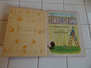 Circus Time,  A Little Golden Book,  1948 (VINTAGE BROWN BINDING) 3